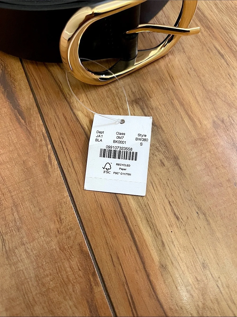 NWT J.Crew Oval Buckle Belt in Italian Leather - Picture 8 of 9